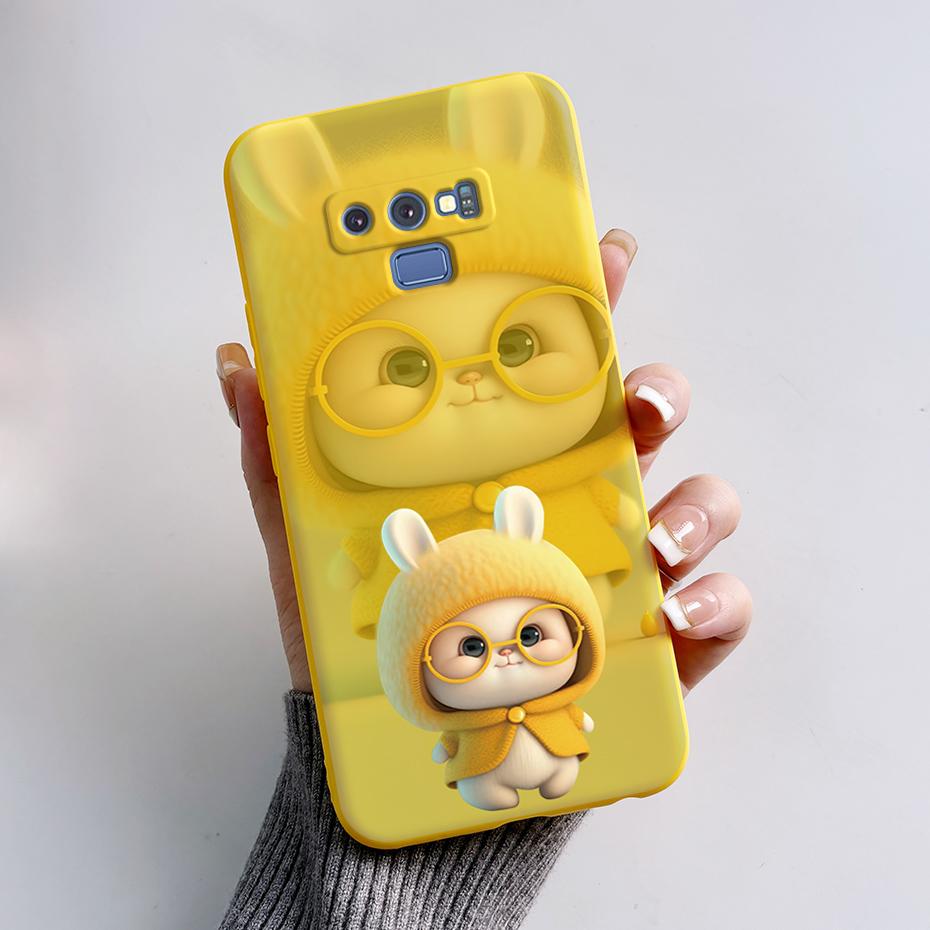 Für Samsung Galaxy Note 9 Hülle 6,4'' Niedliches Kaninchen Panda Silikon Weiches TPU Rückseite für Samsung Note 9 SM-N960F N9600 Handyhülle