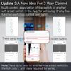 1/2/3/4 Gang Tuya Smartlife Wifi Wall Touch Smart Light Switch Interruptor Wifi Compatible With Alexa and Google Home