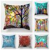 Home Living Room Decoration Cushion Covers Vintage Oil Painting Style Throw Pillow Cover45*45 Pillowcase 40X40Cm 50X50 45X45