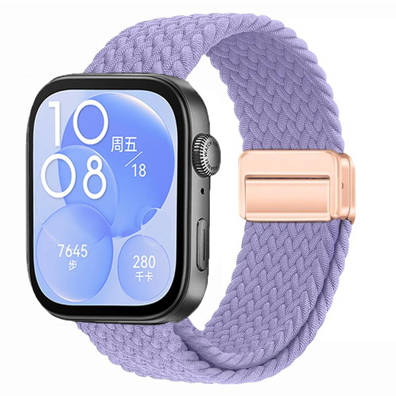 Nylon Braided Strap for Huawei Watch Fit 3/4/4 Pro Magnetic Adjustable Comfortable Band for Huawei Watch Fit 4/3 Bracelet Belt