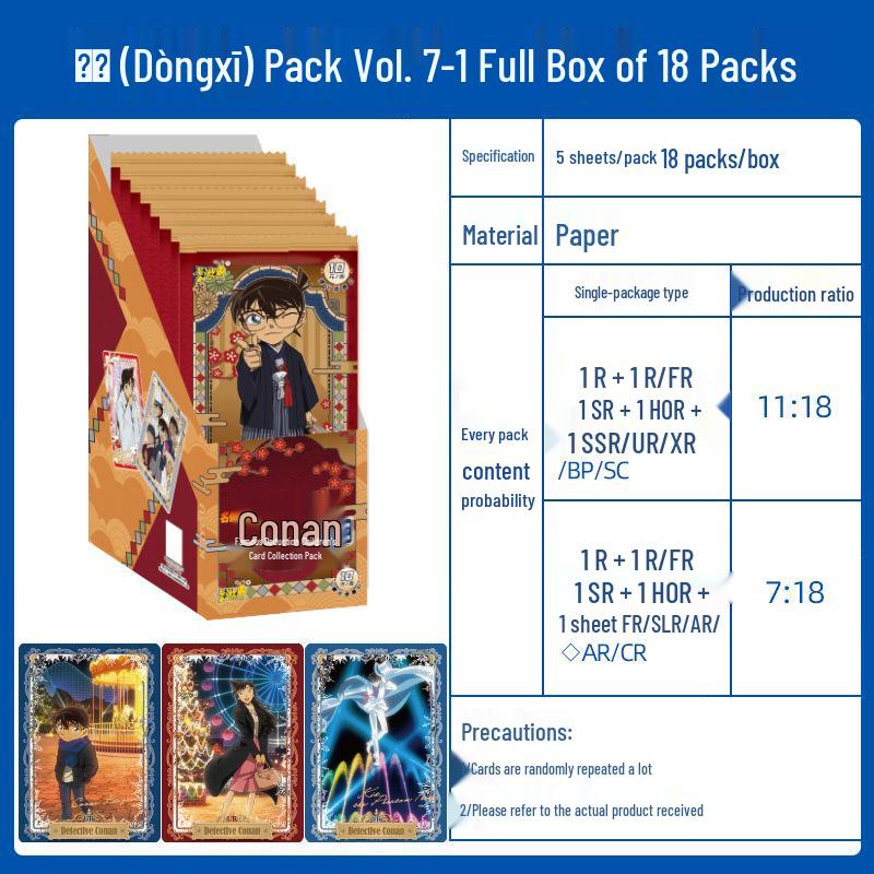 Detective Conan Series 7 Official Mini Card Collection Pack