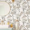 1 Roll Watercolour Leaf Pattern Thickened Self-adhesive Wallpaper Waterproof and Moisture-proof, Home Decoration Wall Stickers,