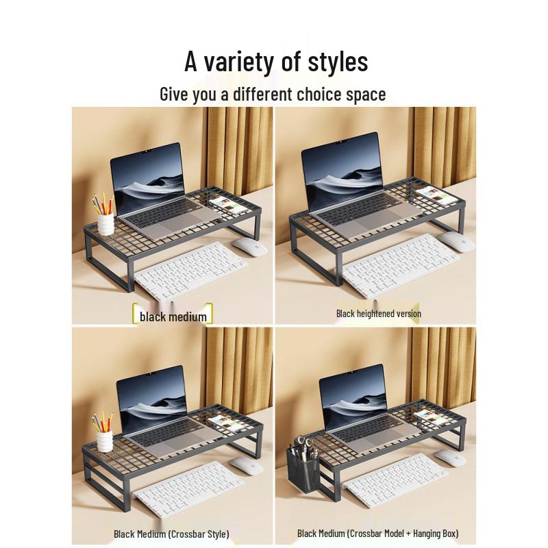 Laptop & Monitor Stand Barbecue-Style Desktop Riser with Cooling Rack
