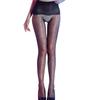 Calze Seducenti a Pois con Laccetti - Lingerie Nera Lucida Setosa Ultra-Sottile per Donna