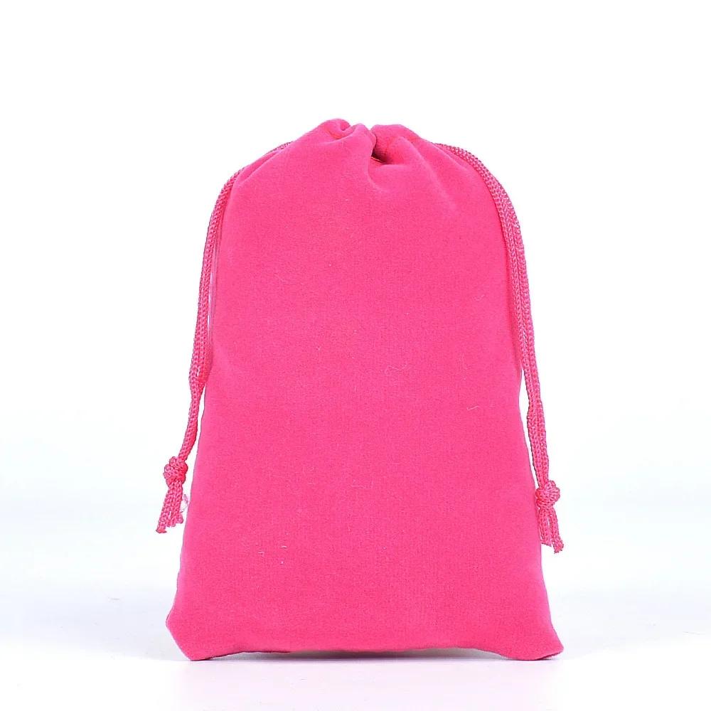 10Pcs/Lot Soft Fabric Velvet Drawstring Gift Bags Wedding Candy Christmas Pouches Jewelry Storage Bag Festival Various Size