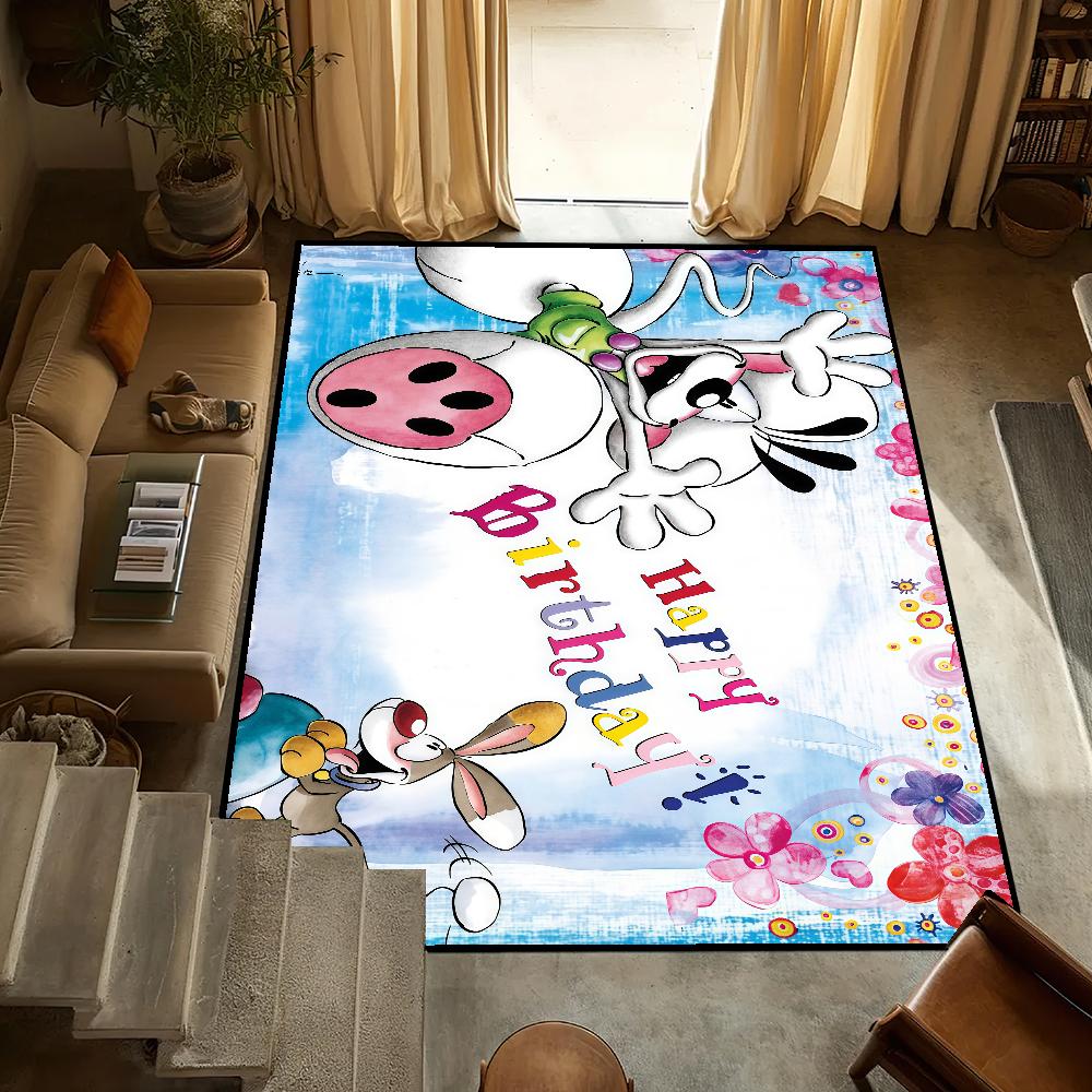

D-diddl small carpet Anti-Slip Kitchen cartoon funny maus art Bedroom Handmade Tufted Rug cute Living Room Entrance Decoration 40cm x 60cm