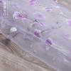 Polyester Jacquard Floral Print Transparent Curtain Window Screen Household Decoration