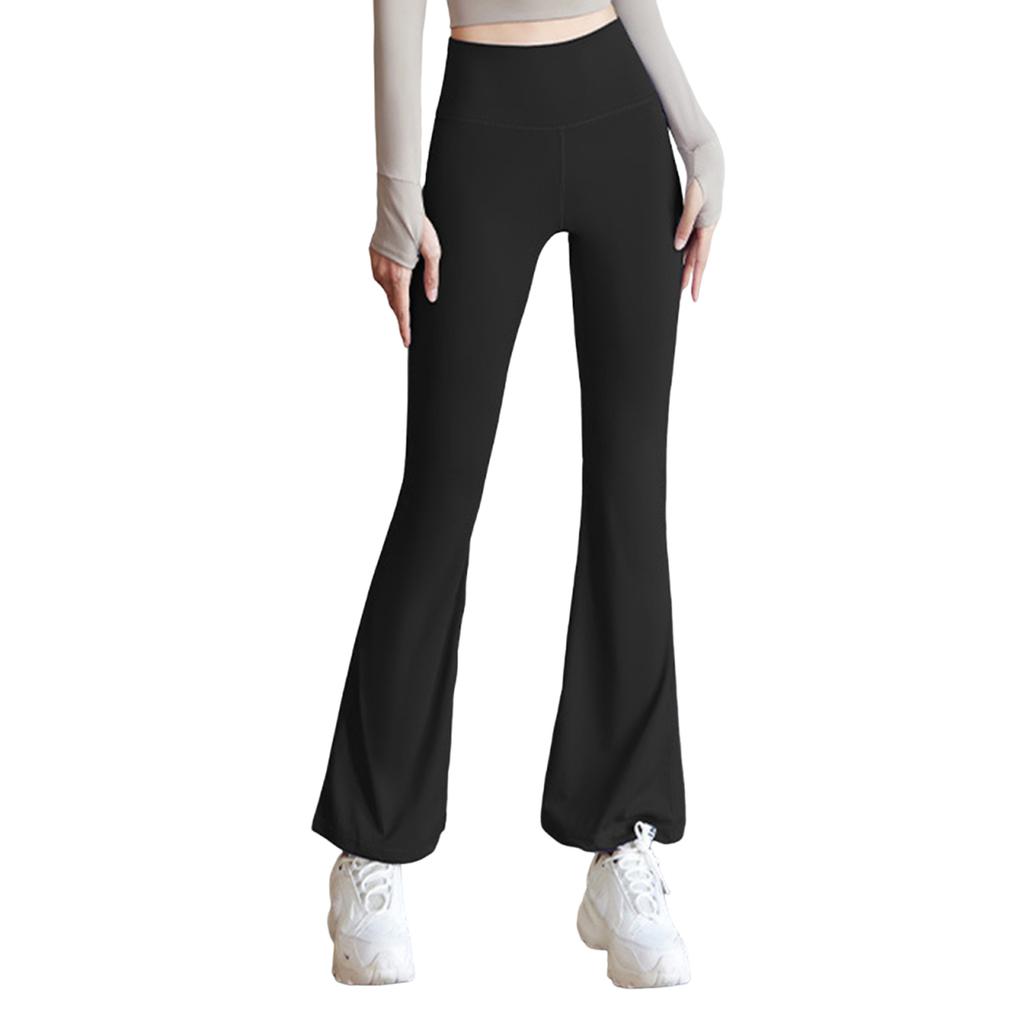 Dames Zeer Elastisch Slim-fit Afslankende Yogabroek Casual Sport Wijde Pijpen Broek