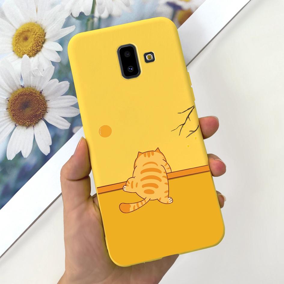 For Samsung Galaxy J4 J6 Plus 2018 Case Popular Flower Soft Silicone Phone Back Cover For Samsung J6Plus J4Plus J610F J415F Capa