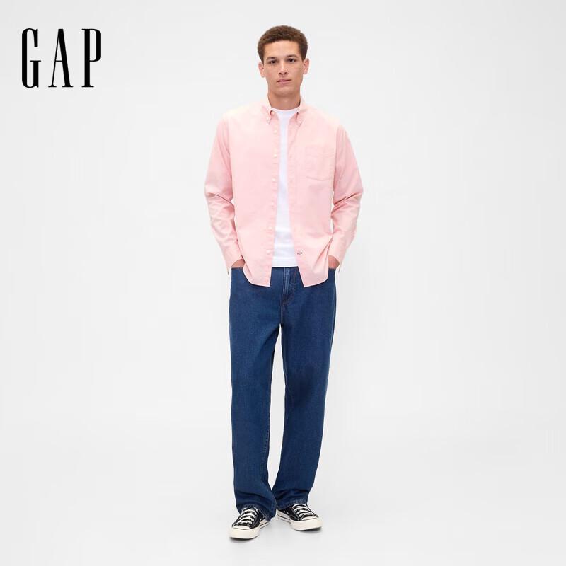 Gap Men s Regular Fit Lapel Pocket Long Sleeve Shirt S