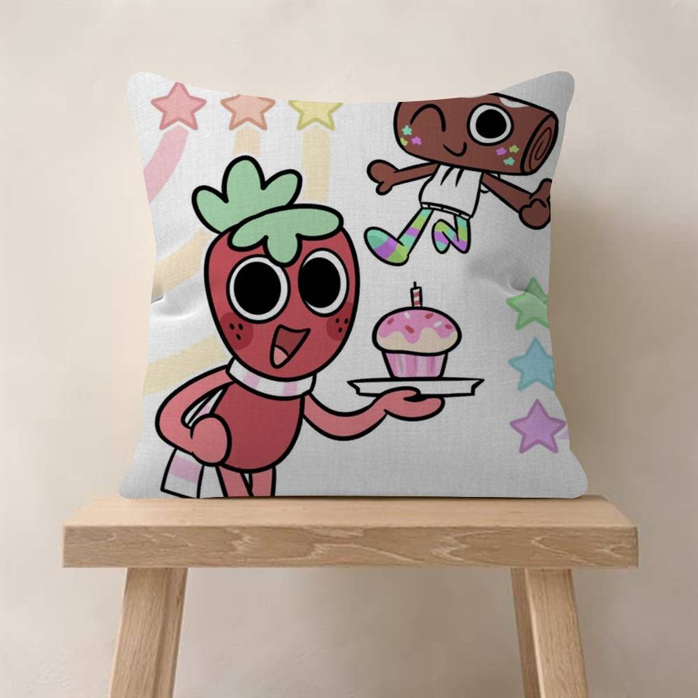 Popular Game DDandys World Cute Cushion Cover Pillow Cover Decor Pillowcase Printed Cushion Case for Couch