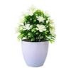 Compact Design Faux Flowers Indoor Décor Potted Plant