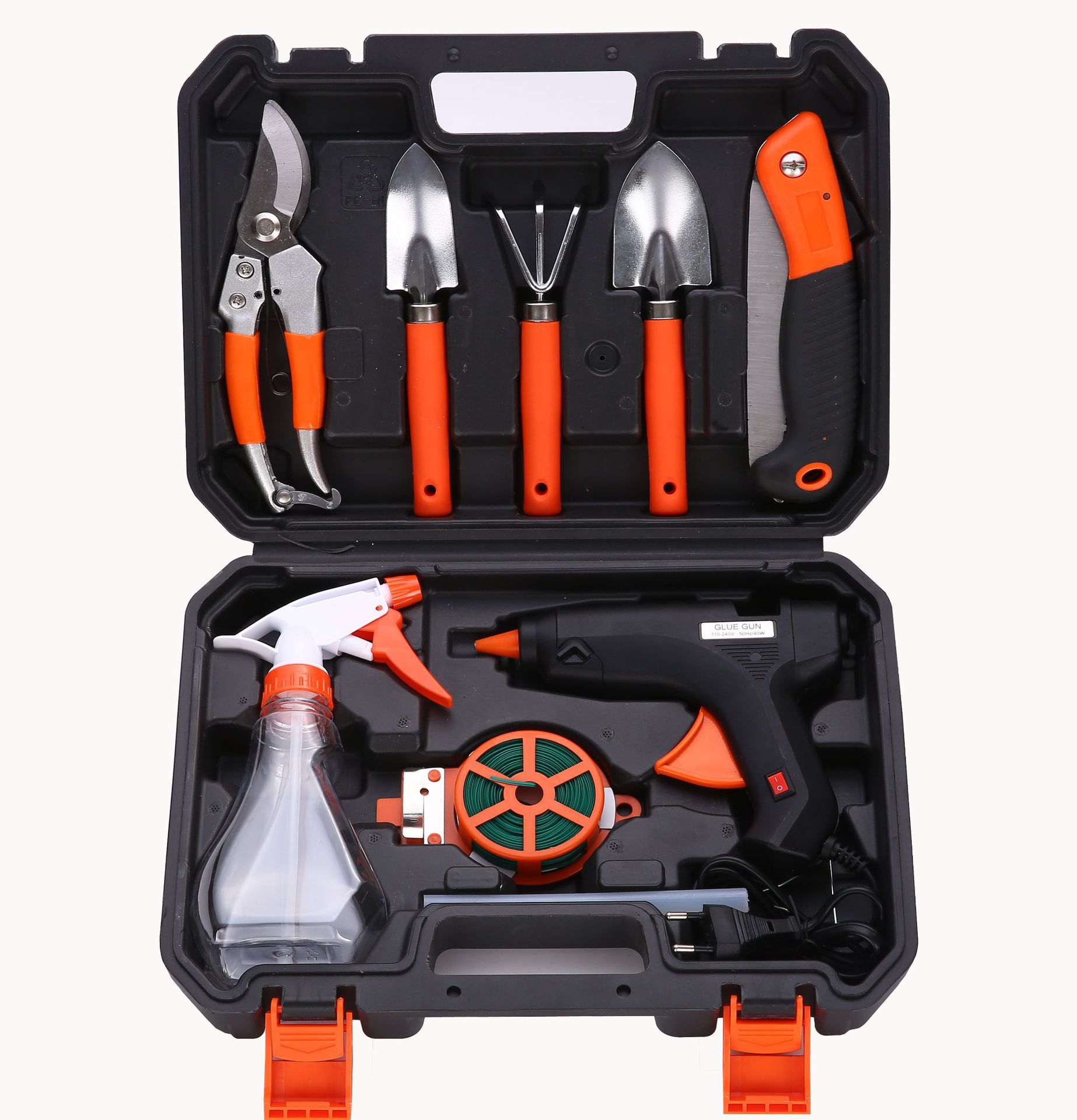 Hardware Toolbox, Garden Gardening Tool Combination Set, Electric Glue Gun Set, Garden Flower Planting Tools