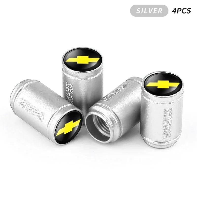

4pcs Car Tire Valve Wheel Tyre Air Valve Dust Covers Stem Caps For Chevrolet Silverado Impala Malibu Cruze Camaro Blazer Spark
