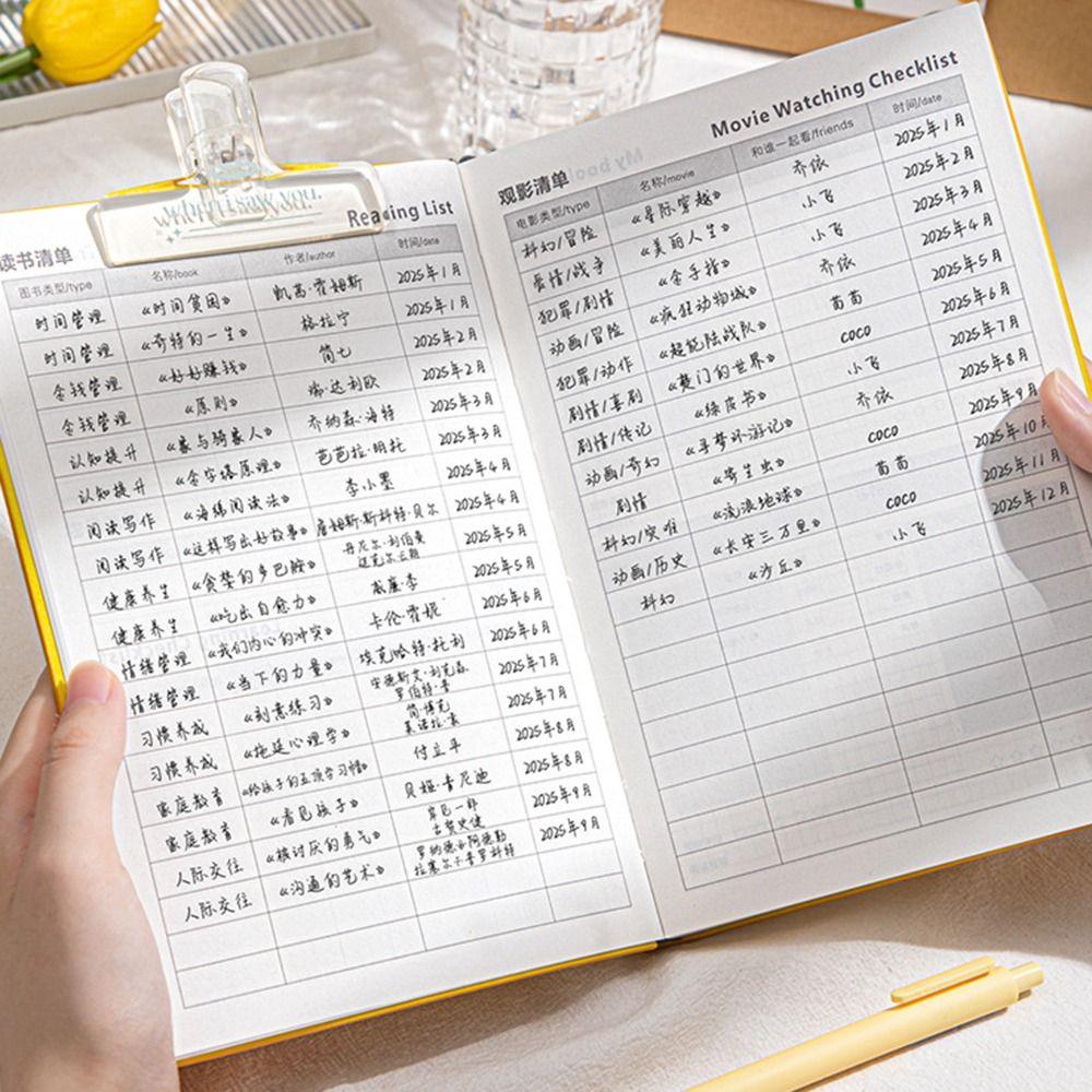 12 Months 2025 Schedule Planner Notebook INS 365 Days Efficiency Notepad Schedule Journal Business