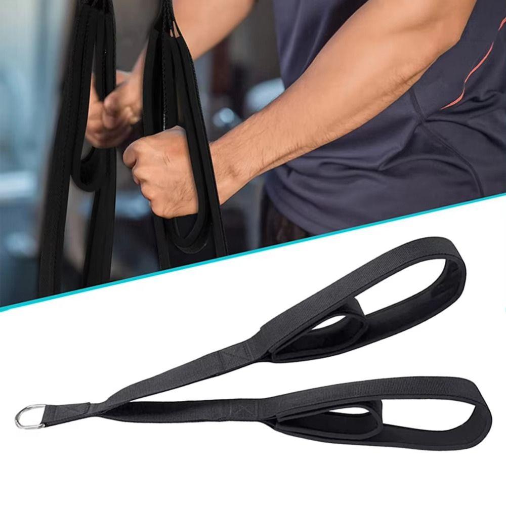 

Anti-Slip Long Triceps Strap Muscle Training Pull Down Rope Arm Strength Rope Facepulls/Push Downs чорний