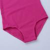 Kids Girls Ballet Dance Gymnastics Leotard Lace Turtle Neck Lace Back Sleeveless