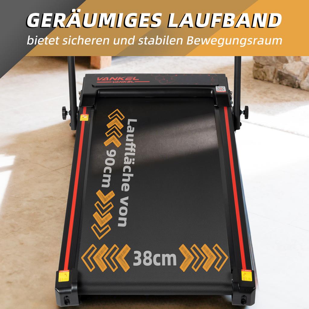 Electric Treadmill, Foldable for Home Up To 12 Km/h, with App, Remote Control and LED Display, Adjustable Incline, Up To 120kg, LED Display, 0.75 HP