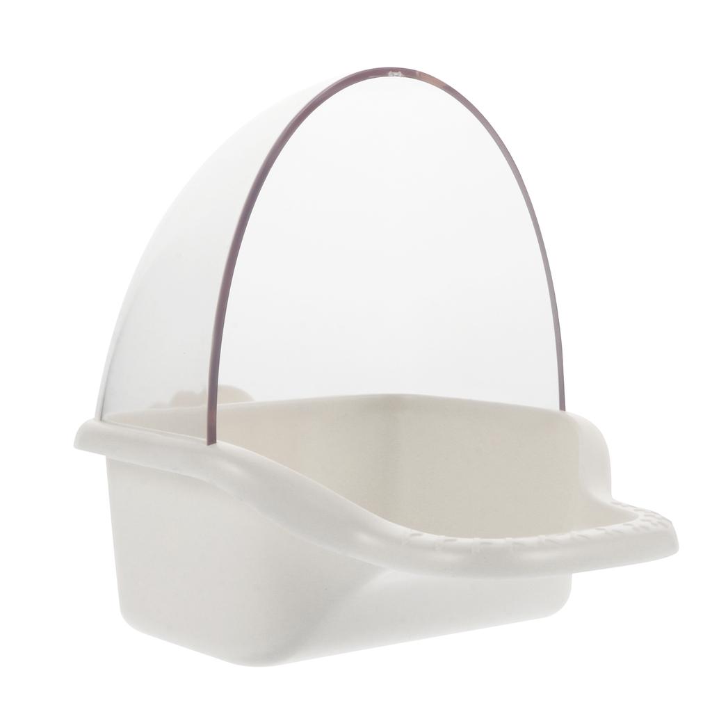 Parrot Feeder Box Plastic Hanging Bird Feeder Outdoor Pet Feeding Container For Budgie Cockatiel Parakeet Cage Supply Reusable