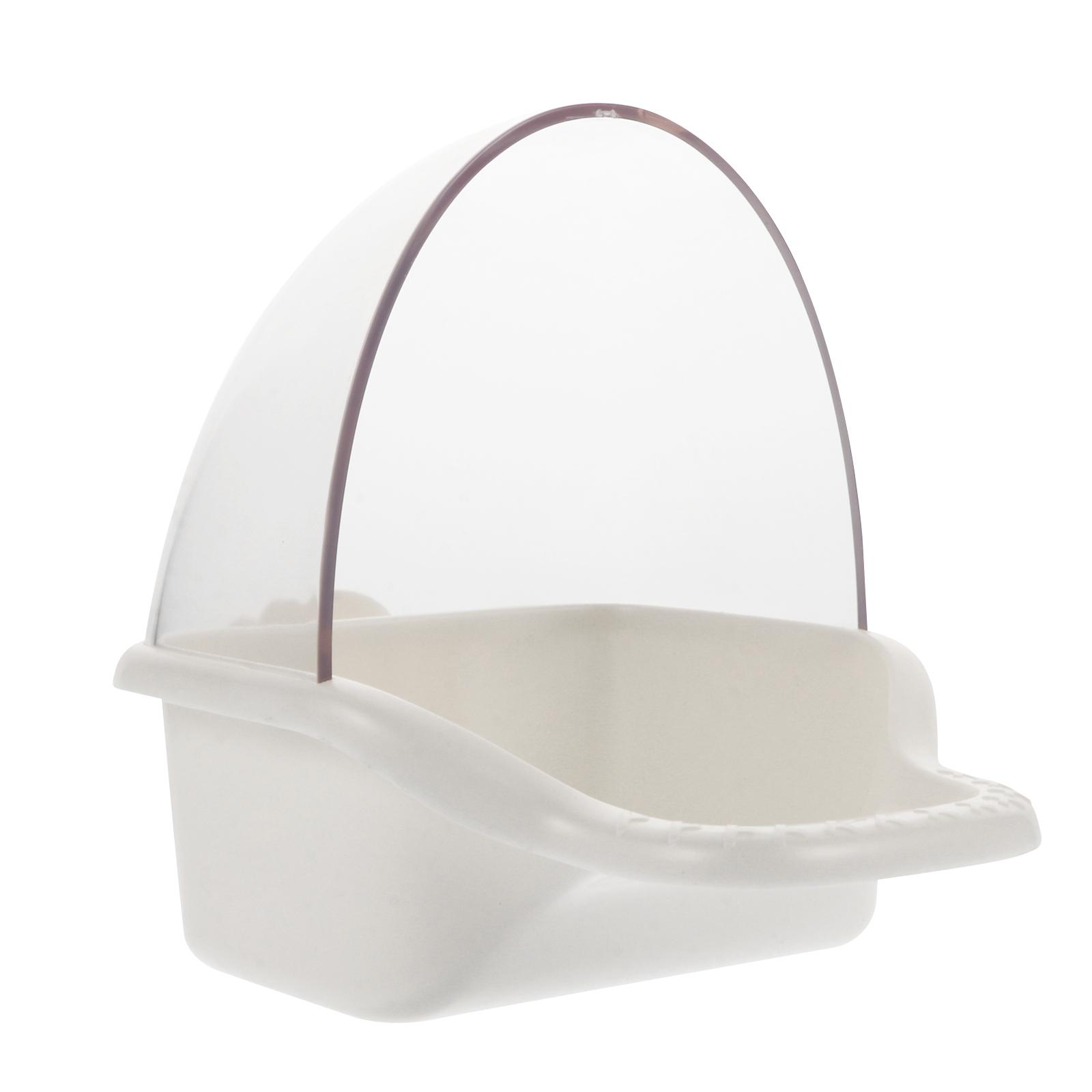 

Parrot Feeder Box Plastic Hanging Bird Feeder Outdoor Pet Feeding Container For Budgie Cockatiel Parakeet Cage Supply Reusable белый