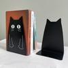 Niedliche Schwarze Katze Buchstützen Schwerlast Metall Buchstützen Büro Schreibtisch Zuhause Bücherregal Für Buchliebhaber Buchständer Bürobedarf
