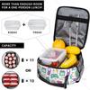 Skates Game Theme Insulated Lunch Bag for Women Men Diamond Mobile Phone Reusable Lunch Box Cooler Bag for Office Picnic