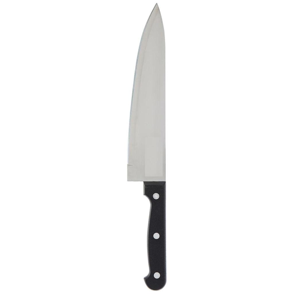 Stainless Steel Chef's Knife | Triple Rivet Handle (Silver)