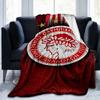 Olympiacos Fc: Coperta Orgoglio Rosso e Nero Adatta per Divani, Letti, Uffici e Campeggio - Regalo Perfetto per Halloween Natale