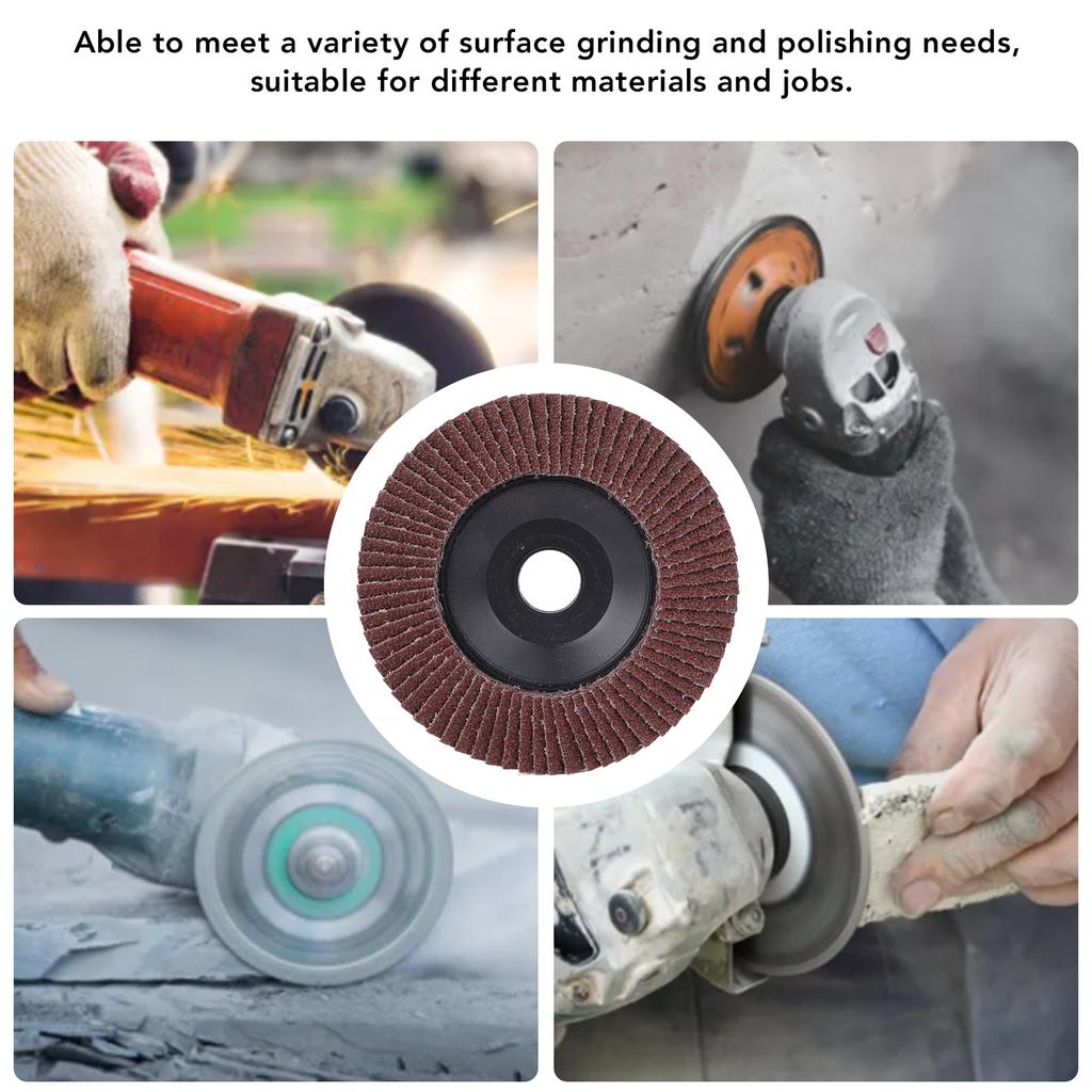 20PCS Sandpaper Flap Discs 80 Grit 100x16mm Flat Flap Discs Abrasive Grinding Wheel Flap Discs Set Flat Flap Discs Grinding Disc