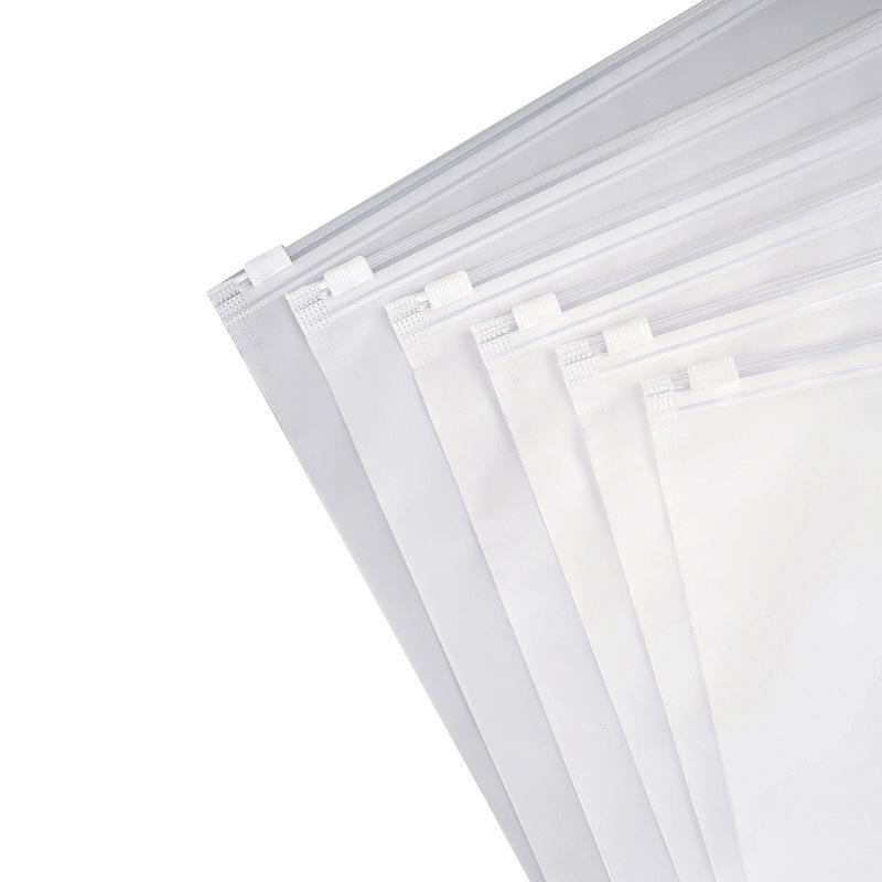 10/15Pcs Reusable Zipper Bag PE Frosted Transparency Plastic Waterproof Travel Packing For Clothes Underwear Classified