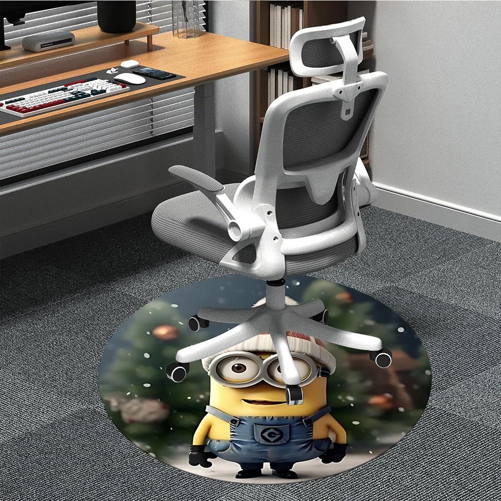 

1pc Minion Christmas Chair Carpet for Office Non-Slip,Machine Washable Rug for Office, Room - Holiday Decor - Machine Made yy251017258 80cm by 80cm