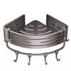 Punch-Free Bathroom Corner Triangle Shelf