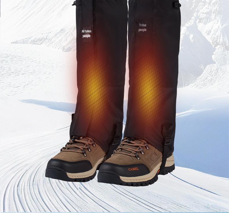 Water-Repellent Outdoor Gaiters: Snowproof, Sandproof & Mudproof Leg Protection for Mountain Climbing