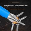 Blue S2 Steel Non-slip Magnetic Phillips Hex Bit Set