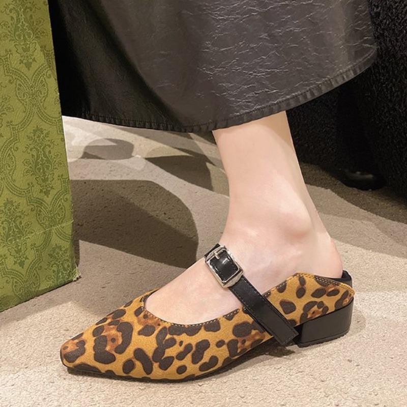 

Модная весенняя дизайнерская обувь Мэри Джейн с леопардовым принтом, женская, модная, на невысоком толстом каблуке, элегантная, для вечеринок, женская обувь, zapatos de mujer 35 коричневый