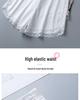 Women's Summer Lace Trim Anti-Exposure Ice Silk Safety Shorts