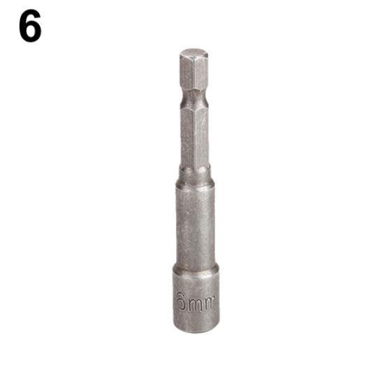 1Pc 6mm-19mm Hex Socket Sleeve Nozzle Magnetic Nut Driver Drill Bit Adapter Tool