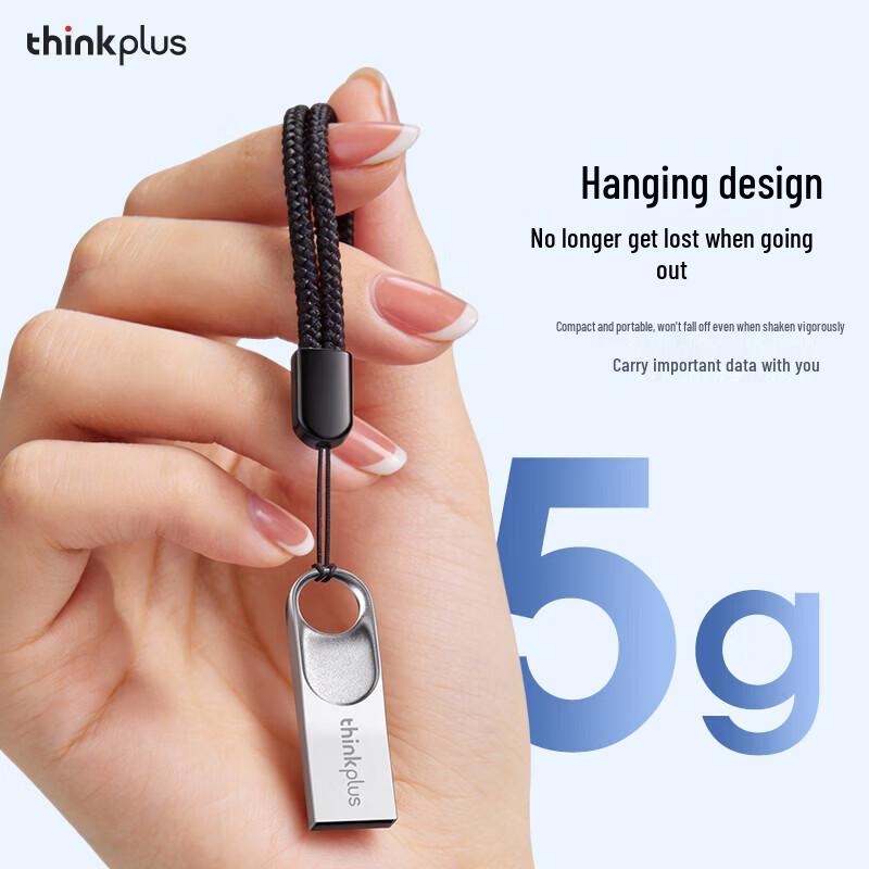Lenovo TU201Plus 64GB USB 2.0 Metal Flash Drive (5-Pack)