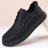 Fashionable and Popular Men's Lace Up Comfortable Retro Single Shoe Brand New Versatile Business Formal Round Toe Leather Shoes