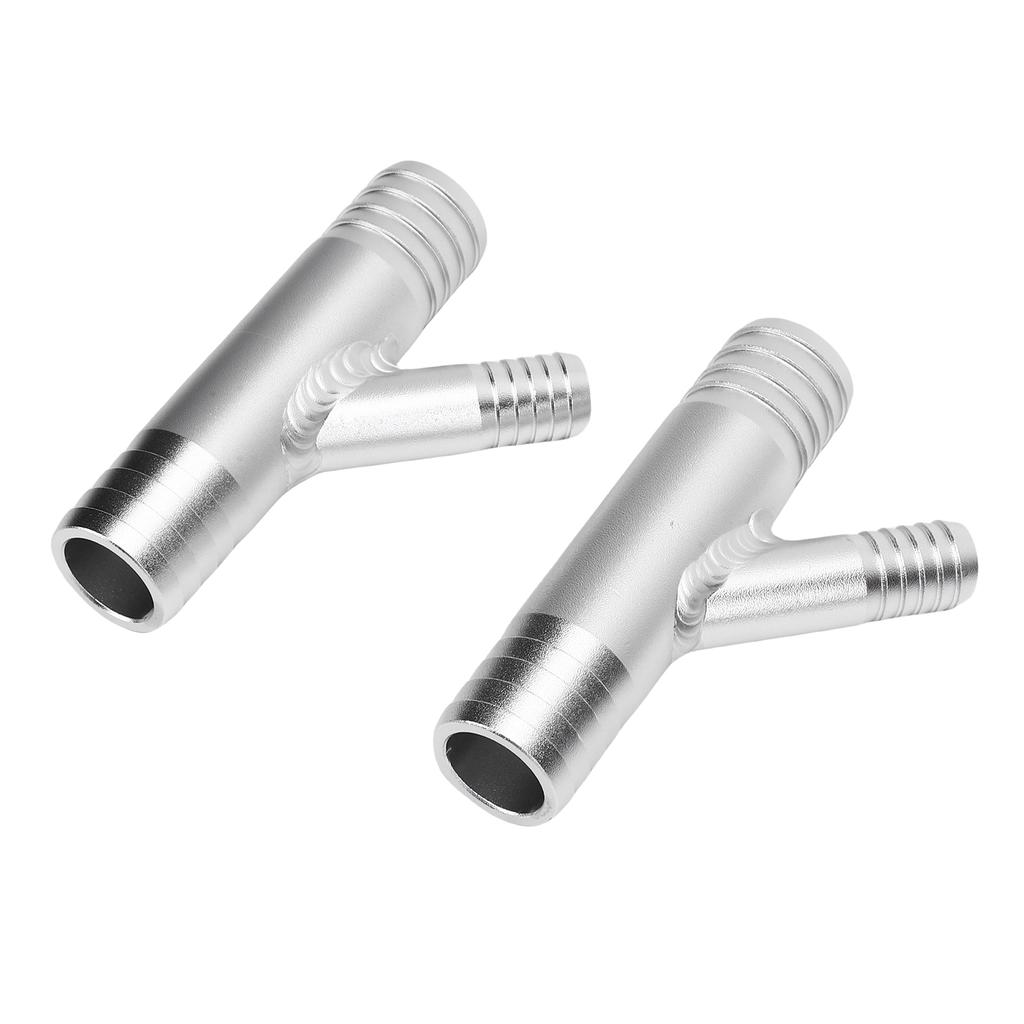 Kabinenheizung Y-Stück 1 Zoll auf 5/8 Zoll Schlauchschelle Aluminium Heizungs-Y-Verbinder Ersatz für Polaris UTV RZR SXS