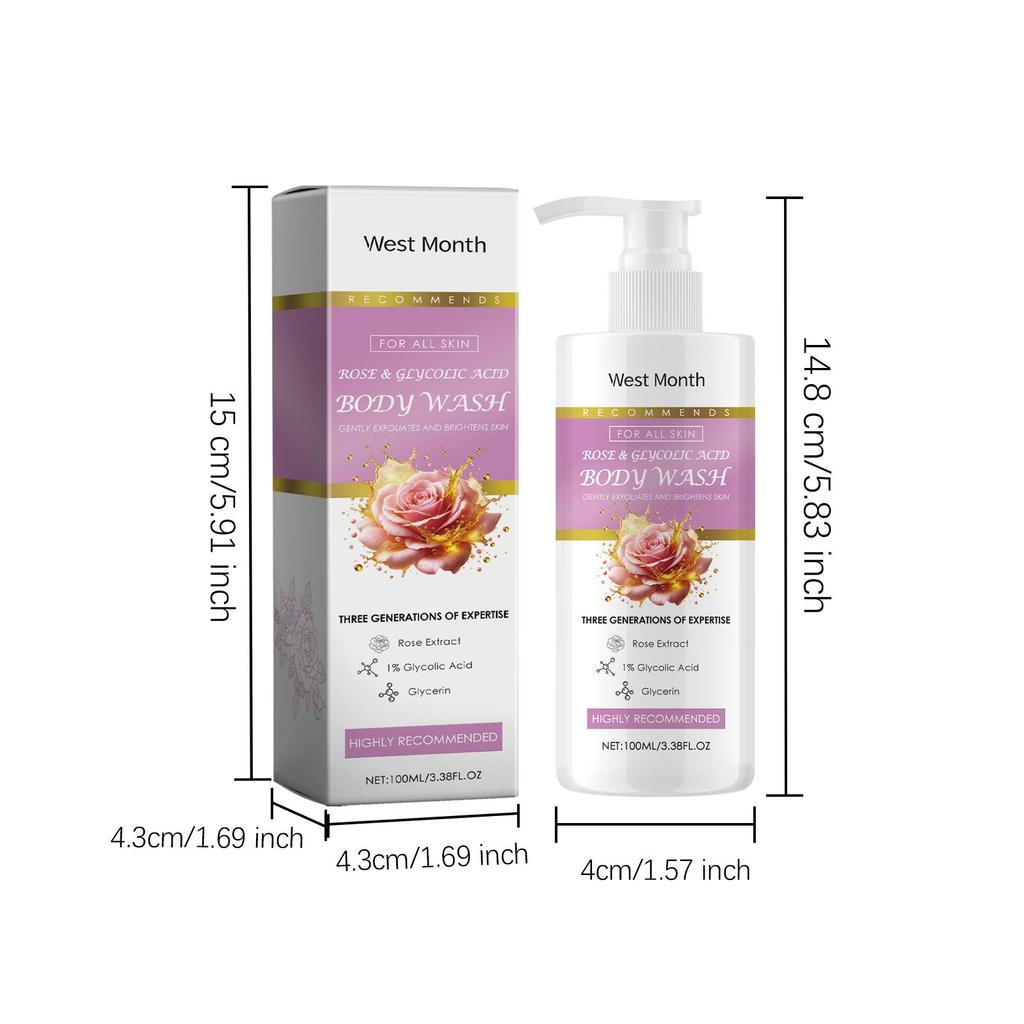 Exfoliating Shower Gel Deep Cleansing Remove Old Dead Skin Brighten Skin