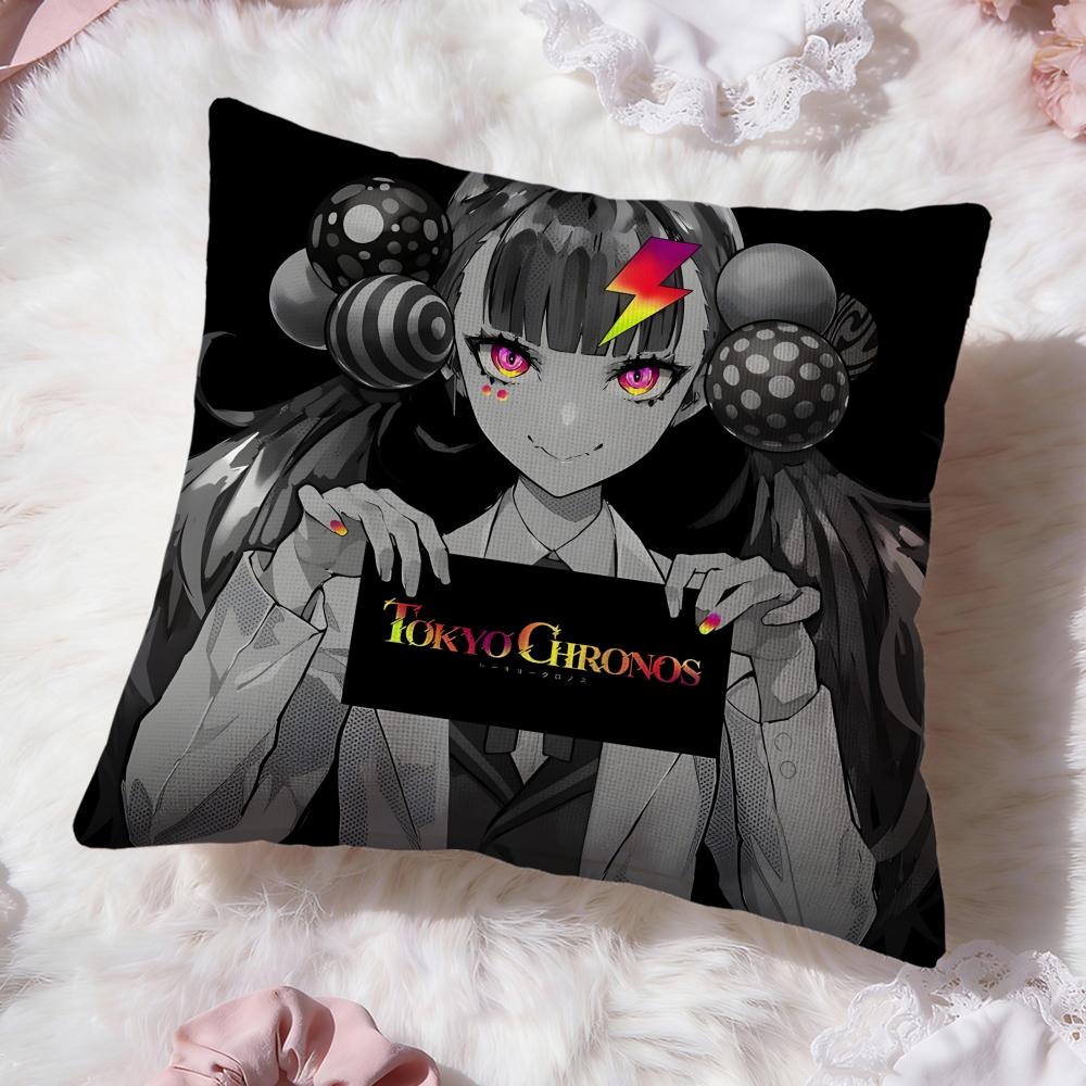 anime TOKYO CHRONOS Cushion Cover Premium Comfort Reversible Pillow Cove -Two in One Design for Any Room & Car Interior