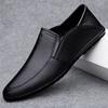Men's shoes 2025 summer new trend flat-bottomed foot two wear stepping on heels leather shoes fashion outdoor business casual shoes men