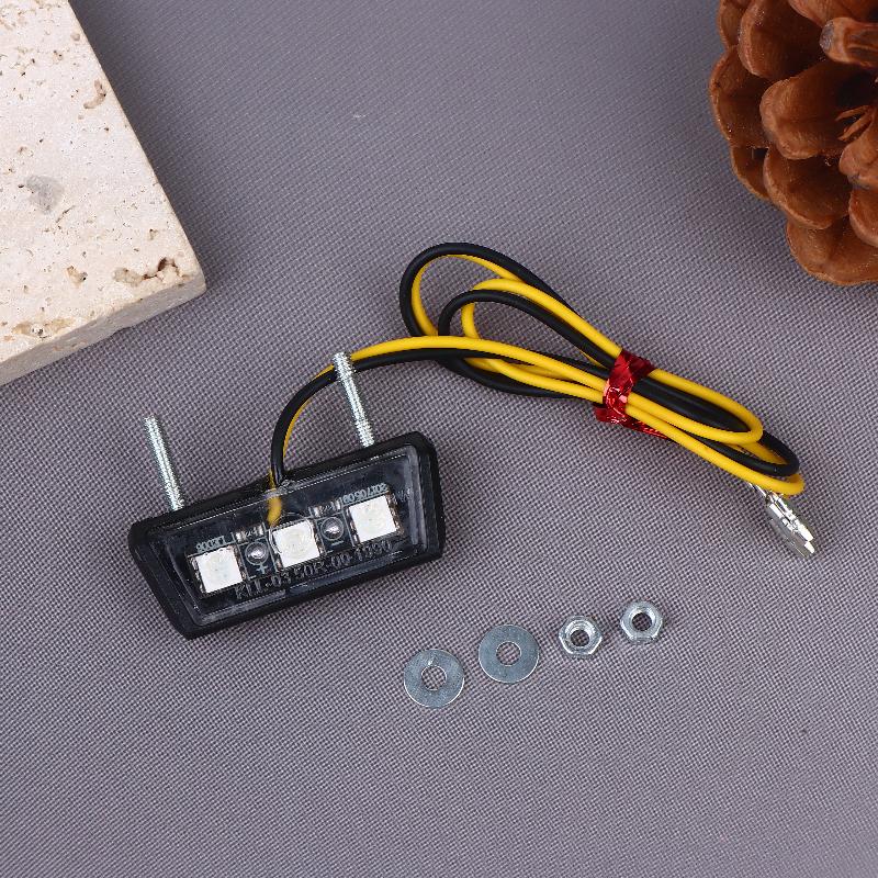 12V Led Light Waterproof Motorcycle License Light Motorcycle License Plate Rear Tail Light Motorcycle License Plate Holder Light