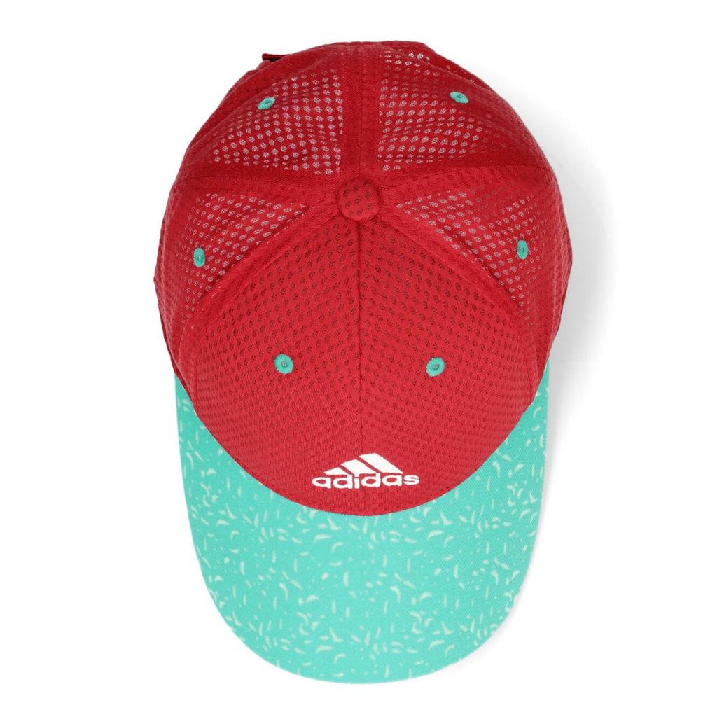 adidas Light Mesh Curved Visor Size Red Kids' Cap, 13,