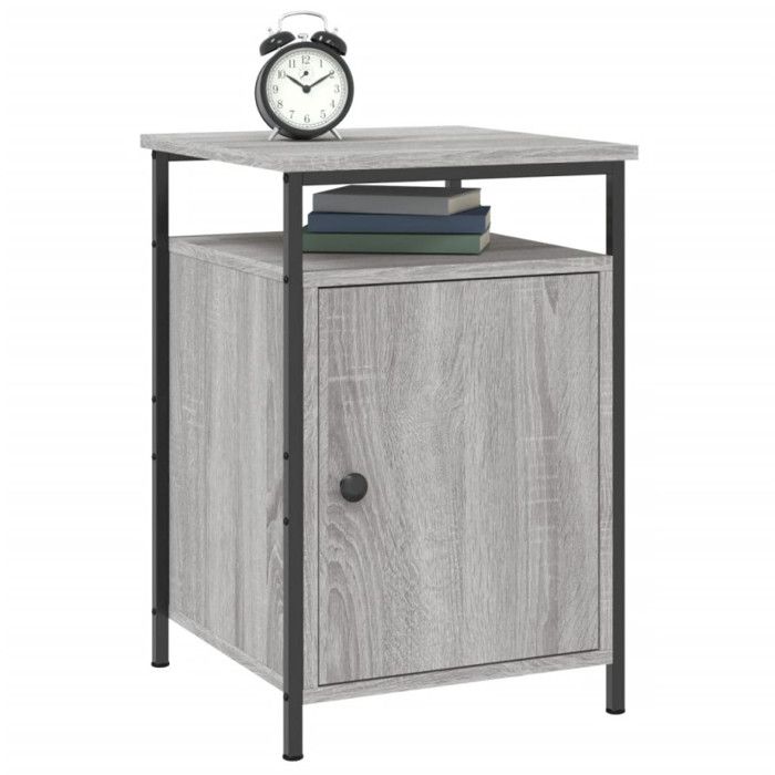 VidaXL Tables de chevet 2 pcs sonoma gris 40x42x60cm bois d'ingénierie 825870
