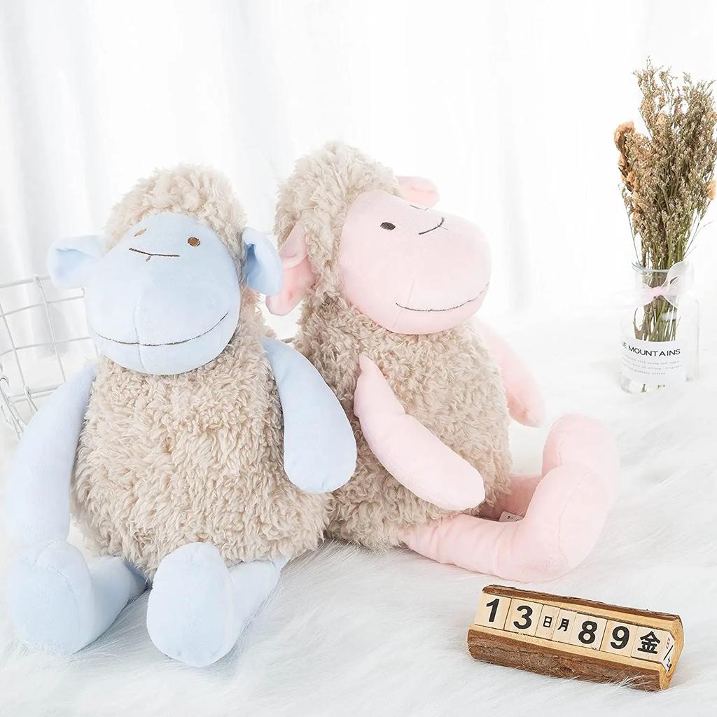 38cm Fluffy Hair Lamb Soft Stuffed Animal - Stuffed Animal Sheep Cuddle Doll- Plush Toy -Baby Appease Toys Children Gifts