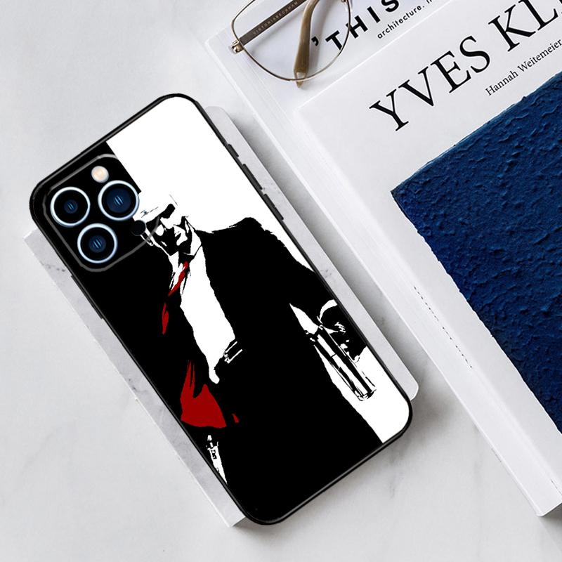 Man Hitman Agent Case For iPhone 17 Air 15 14 11 16 Pro Max 13 12 Mini 15 16 Plus 16e Funda Silicone Cover