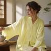 Handgemachtes Knopflochhemd Damen Hemd mit Stehkragen, Chinesische Frosch-Bluse für Frühsommer Freizeit-Outfit Herbst, Lockeres einfarbiges Langarm-Oberteil Frühjahrs-Kleidung