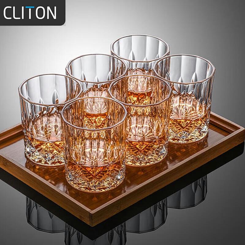 CLITON Glass Whiskey Drinkware Set